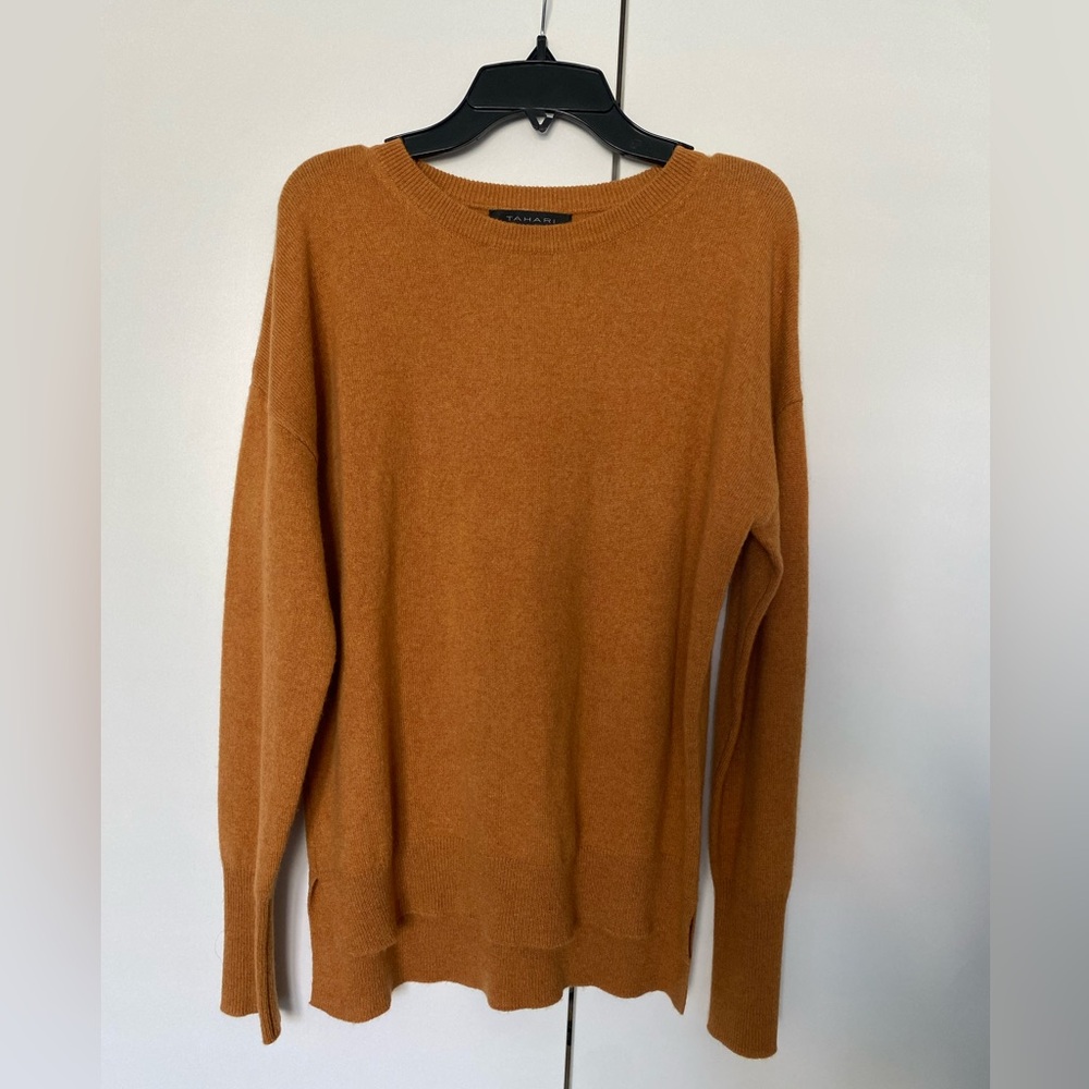 Tahari Women's Camel Cashmere Sweater